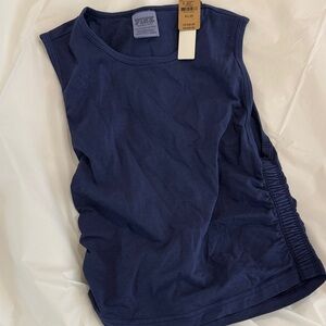 PINK Victoria's Secret Navy Sleeveless Tee NWT XS